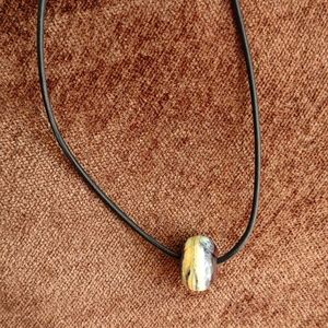 Glass blown bead necklace